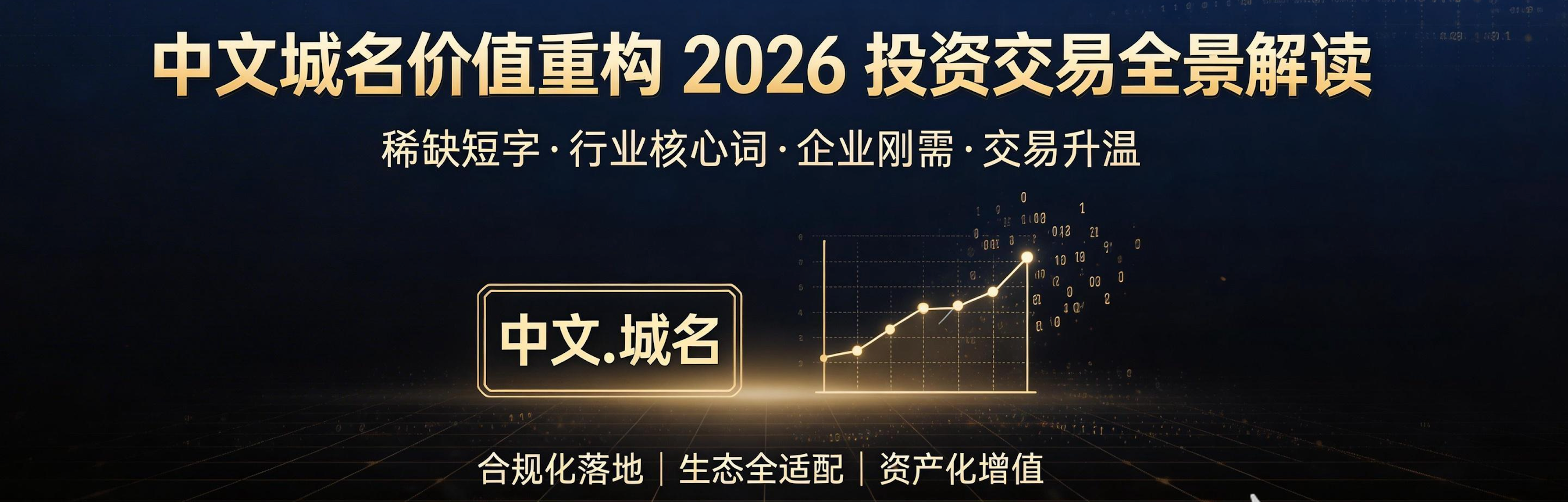 中文域名有价值吗？2026年中文域名投资与交易趋势分析
